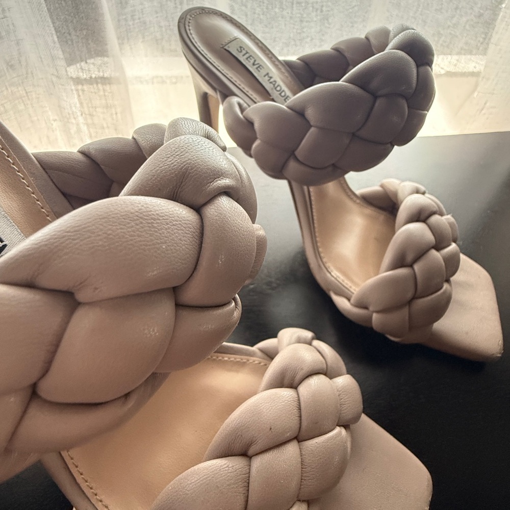Steve Madden Women's Braided Heels - Beige